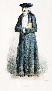 "Le Rabbin", kuvitus "Les Francais Par Eux-Memes" -julkaisusta, julkaisija L. Curmer Pariisissa tekijältä Hippolyte Louis and Polydore Pauquet