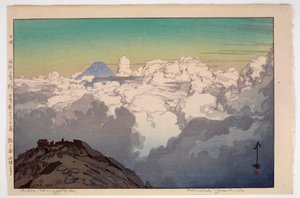Komagataken huippukokouksesta, sarjasta Etelä-Japanin Alpit tekijältä Hiroshi Yoshida