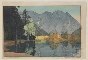 Hodakayama, sarjasta Kaksitoista kohtausta Japanin Alpeilla, Taisho-aikakausi tekijältä Hiroshi Yoshida