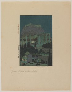 Kuunvalo Akropoliksella, Showan aikakaudella tekijältä Hiroshi Yoshida