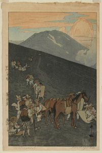 Umagaeshi, sarjasta Kymmenen näkymää Fuji-vuorelle, Showan aikakausi tekijältä Hiroshi Yoshida