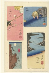 Juhli kuuluisien paikkojen harimazea tekijältä Hiroshige (I) , Utagawa