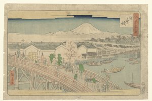 Nihonbashi (otsikko esineessä) Edon kuuluisia paikkoja (sarjan nimi) Edo meisho (sarjan nimi esineellä)