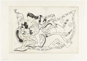 Eroottinen show tekijältä Hishikawa Moroshige (attributed to)