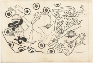 Eroottinen show tekijältä Hishikawa Moroshige (attributed to)