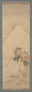 Kalastaja Hakuryo ja Fuji-vuori, Edon kausi, 1770-1820.