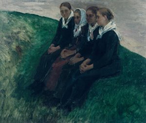 Neljä ystävää tekijältä Hjalmer Eilif Emanuel Peterssen