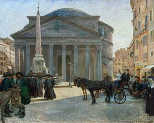 Rooman Pantheon-aukiolta tekijältä Hjalmer Eilif Emanuel Peterssen