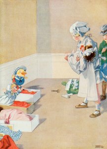 Kuvitus Josephinen syntymäpäivää varten (väri litho) tekijältä Honor Charlotte Appleton
