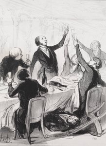 43. malja... Temperance Societylle tekijältä Honoré Daumier
