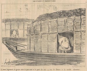 Vuokrattavana pojan majoitus... tekijältä Honoré Daumier