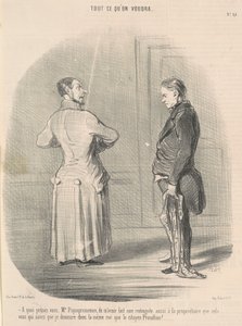 Mitä mieltä olette, herra Piquepruneman, että saan minut... tekijältä Honoré Daumier