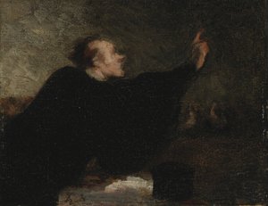 Oikeudenkäyntilakimies, 1853-1854 tekijältä Honoré Daumier