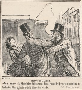 Vapauden väärinkäyttö tekijältä Honoré Daumier