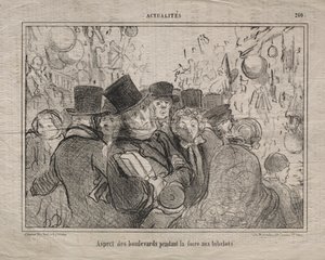 Todellisuudet (nro 260): Näkymä bulevardeille muistoesinemarkkinoiden aikana tekijältä Honoré Daumier