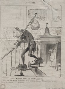 Tosiasiat nro 128: herra Dupin pienissä kengissään, 1850. tekijältä Honoré Daumier