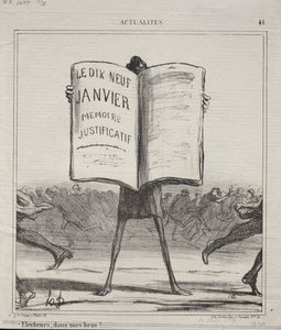 Tosiasiat nro 41: Valitsijat sylissäni!..., 1869. tekijältä Honoré Daumier