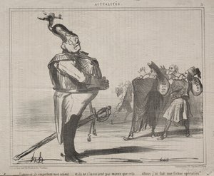 Tosiasiat nro 71: Miksi he vievät rahani..., 1854. tekijältä Honoré Daumier
