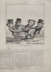 Todellisuudet nro 98: Quartering palautettu, 1869. tekijältä Honoré Daumier