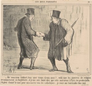 Ah! Monsieur Gobinet, mihin aikaan... tekijältä Honoré Daumier