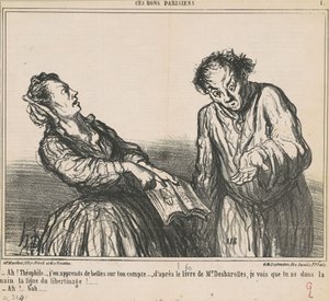 Ah! Theophile... Opin kauniita asioita... tekijältä Honoré Daumier