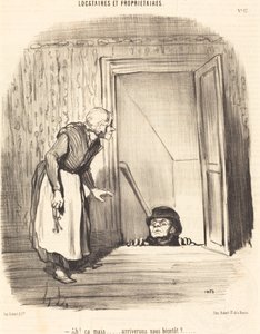 Ah! mutta... saavummeko pian? tekijältä Honoré Daumier