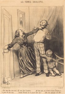 Ah! olet mieheni, ah! sinä olet mestari... tekijältä Honoré Daumier