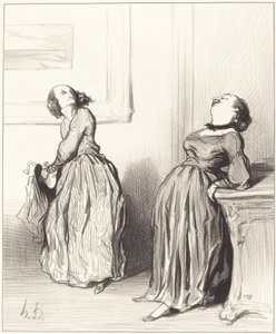 Ah, huomaat, että viimeinen romaanini ei ole aivan... tekijältä Honoré Daumier