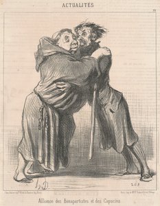 Bonapartistien ja kapusiinien liitto tekijältä Honoré Daumier