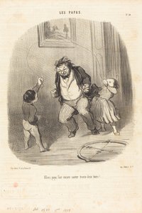 Tule, isä... lisää... kolmekymmentäkaksi kierrosta!... tekijältä Honoré Daumier