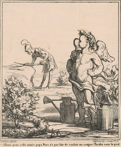 Mennään vuoteen isä March... tekijältä Honoré Daumier