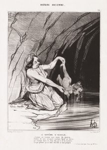 Muinainen historia: Pl. 22, Akilleuksen kaste tekijältä Honoré Daumier