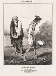 Muinainen historia: Pl. 27, Telemachus Ravaged by Love..., 1842. tekijältä Honoré Daumier