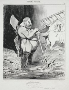 Muinainen historia, levy 26: Augeasin talli tekijältä Honoré Daumier