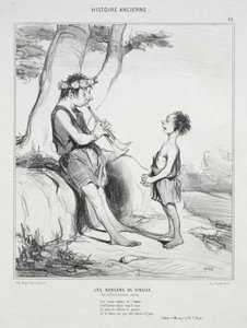 Muinainen historia, levy 48: Vergiliusin paimenet tekijältä Honoré Daumier