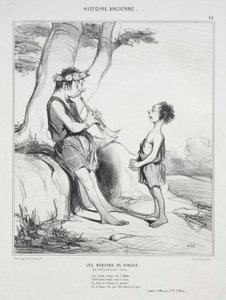 Muinainen historia, levy 48: Vergiliusin paimenet, 31. joulukuuta 1842. tekijältä Honoré Daumier