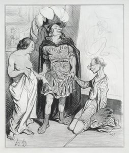 Apelles ja Campaste tekijältä Honoré Daumier