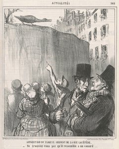 Rue Lacépèden ... käärmeen ulkonäkö tekijältä Honoré Daumier