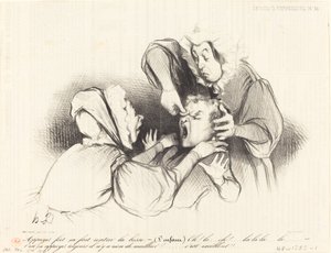 Paina kovaa, se saa kolarin menemään sisään... tekijältä Honoré Daumier