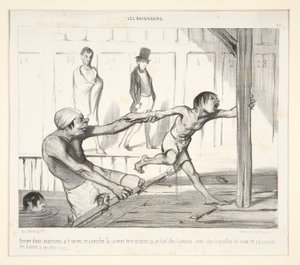 Sitten tulee Marsoin; olemmeko nähneet sen villakoiran siellä, se haluaa merimieheksi, se tekee veneitä saksanpähkinänkuorista ja pelkää neljän pennin kylpyjä, tekijältä Honoré Daumier