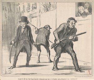 Rue Lacépèden puoli ... tekijältä Honoré Daumier