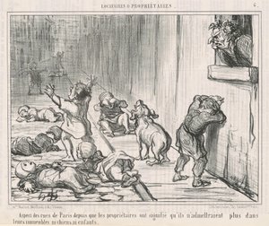 Pariisin katujen esiintyminen vuodesta... tekijältä Honoré Daumier