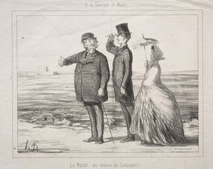 Varenne-Saint-Maurissa: Katso! Tässä se on, taloni maalla!, 1862. tekijältä Honoré Daumier
