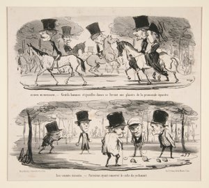 Bois de Boulognessa tekijältä Honoré Daumier