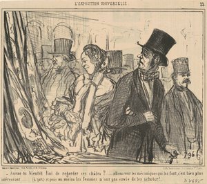 Lopetatko pian näiden huivien katselun? tekijältä Honoré Daumier