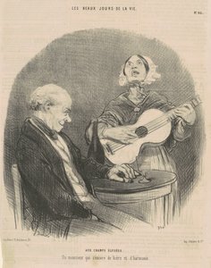Champs Elyséesille tekijältä Honoré Daumier
