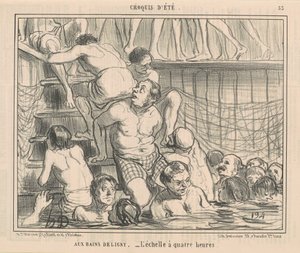 Delignyn kylpylöissä tekijältä Honoré Daumier