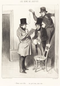 Otimme tähän... vesipannun, ilman vettä tekijältä Honoré Daumier