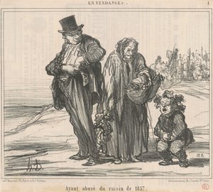 Käytti väärin vuoden 1857 rypäleitä tekijältä Honoré Daumier