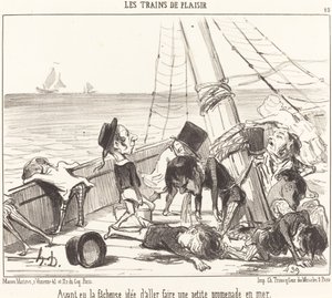 Minulla oli valitettava ajatus mennä... merelle tekijältä Honoré Daumier